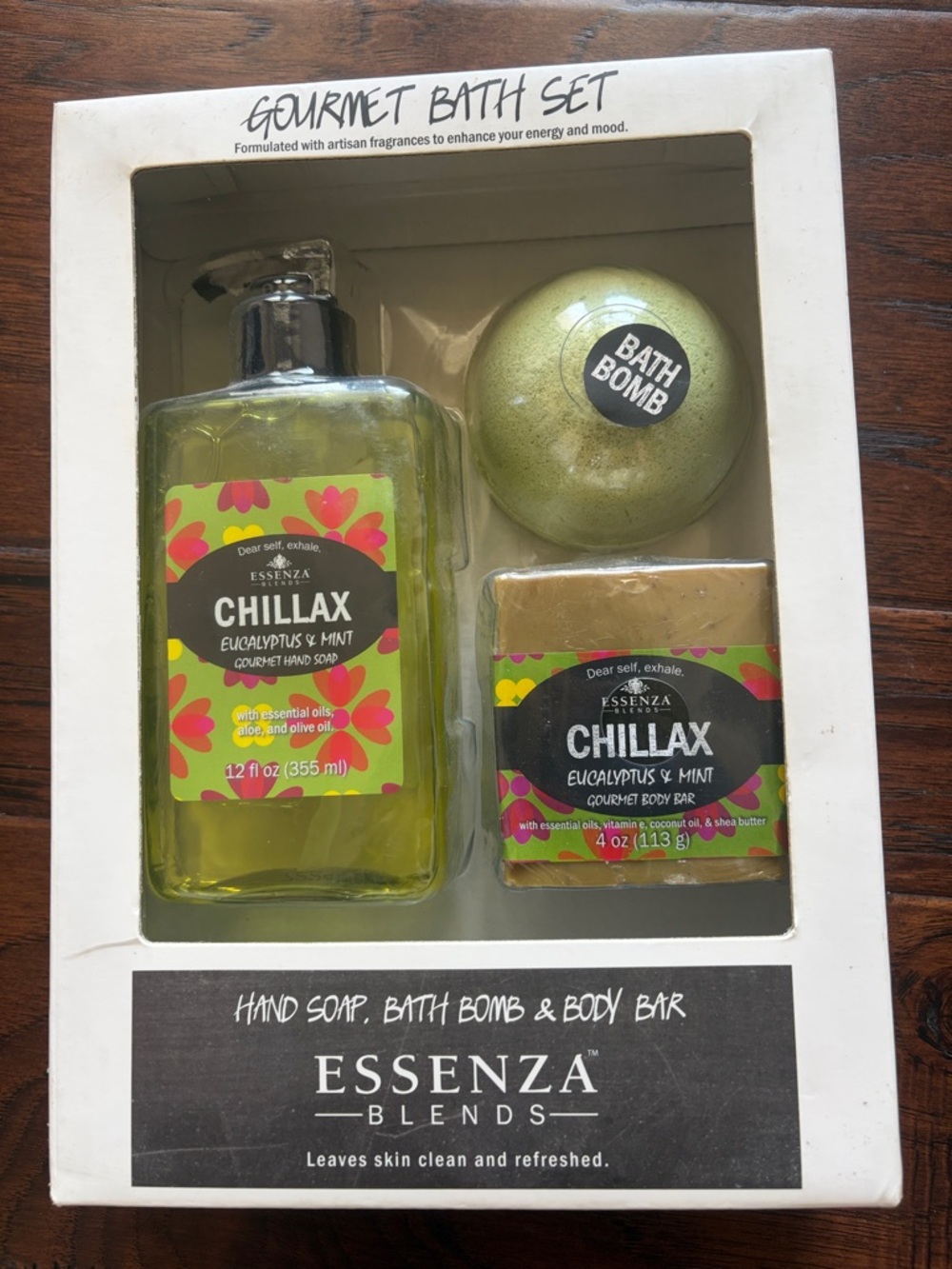 Essenza Blends Chillax Eucalyptus & Mint Hand Soap Set